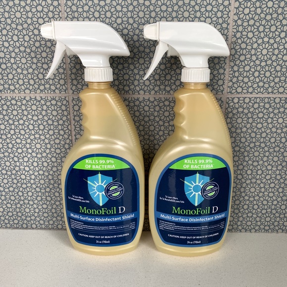 Qty (2) MonoFoil D Multi-Surface Disinfectant Shield Spray - Picture 1 of 3